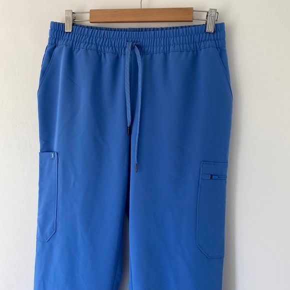 Jaanuu Medium 7-Pocket Scrub Pant Ceil Blue - Picture 3 of 11